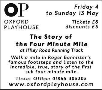 Walk a mile in Roger Bannister's shoes and relive the story, Oxford Playhouse Plays Out, 4th - 13th May
