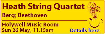 Coffee Concert this week: Heath String Quartet: Berg and Beethoven