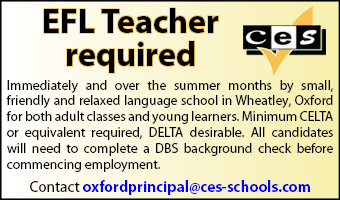 CES require EFL teacher immediately for this summer CES require EFL teacher immediately for this summer