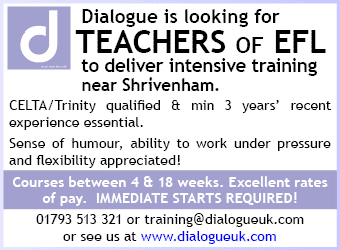 EFL Teachers required immediately for intensive course EFL Teachers required immediately for intensive course