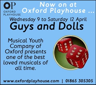 Oxford Playhouse present Guys and Dolls, Wed 9 - Sat 12 April