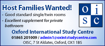 Host Families Wanted by Oxford International Study Centre Host Families Wanted by Oxford International Study Centre