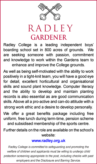 Radley College seek Gardener