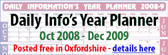 Daily Info, Oxford: Year Planner 2008-9 - click here to get one!