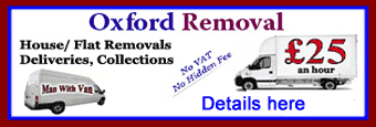 Oxford Removal - man with van offers removal services, �25 per hour