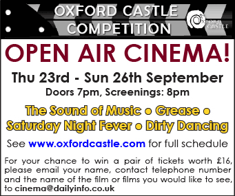 Oxford Castle open-air cinema competition
