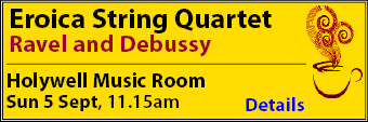Oxford Coffee Concert this Sunday, 5th September
