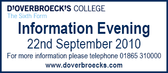 D'Overbroecks Information Evening on 22nd September