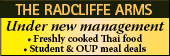 Thai food and meal deals at the Radcliffe Arms, Jericho