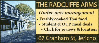 Thai food and meal deals at the Radcliffe Arms, Jericho