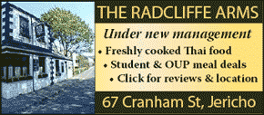 Thai food and meal deals at the Radcliffe Arms, Jericho