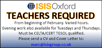 ISIS Oxford seeks CELTA/CERT TESOL Qualified Teachers ISIS Oxford seeks CELTA/CERT TESOL Qualified Teachers
