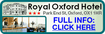 Central accommodation at Royal Oxford Hotel