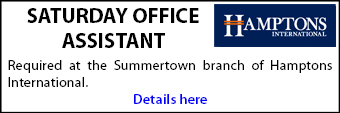 SATURDAY OFFICE ASSISTANT required at the Summertown branch of Hamptons International
