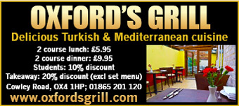 Oxford's Grill offers delicious Turkish & Mediterranean food with special lunch and dinner offers.