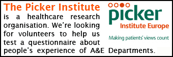 The Picker Institute would like to speak to you about your experience of A&E departments