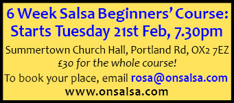 On Salsa course starts 21st February