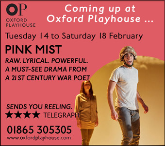 Oxford Playhouse presents Pink Mist, Tue 14th to Saturday 18th Feb
