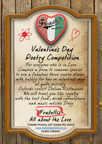 Daily Info, Oxford: Valentine's Day Poetry Competition!