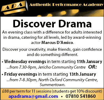Get creative at an adult drama class with the Authentic Performance Academy