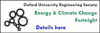 Oxford University Engineering Society Climate Change Fortnight
