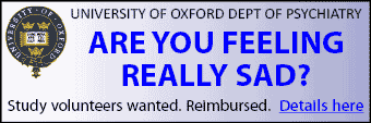 Are you feeling really sad? Oxford University seeks study volunteers - reimbursed