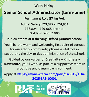Larkrise Primary School are recruiting for a Senior Administrator Larkrise Primary School are recruiting for a Senior Administrator