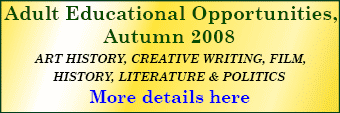 Daily Info, Oxford Courses: Adult Education general interest courses available this Autumn, with no examination