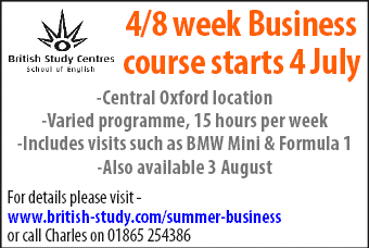 Daily Info, Oxford Tuition: British Study Centres are offering a 4 or 8 week Business Course, starting 4th July