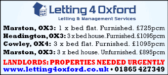 Daily Info, Oxford: Properties to let