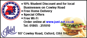 Chicken Cottage - burgers, fried chicken, peri-peri, nuggets and wraps. Discounts and offers available. 107 Cowley Rd