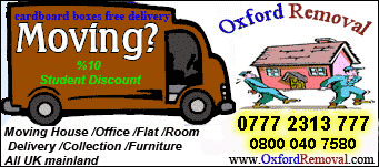 Oxford Removal - man with van offers removal services, £25 per hour