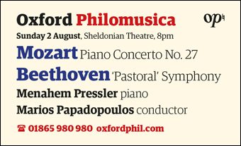 Oxford Philomusica: 2nd August 2015, Mozart & Beethoven