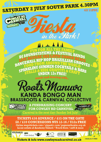 Cowley Road Carnival 2011: Roots Manuva at Fiesta in the Park