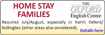 Oxford English Centre seek Home Stay Families for July / August