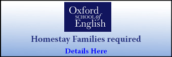Oxford School of English seeks homestay families