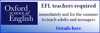 Oxford School of English seeks EFL teachers