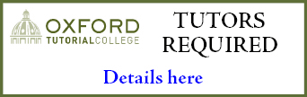 Oxford Tutorial College require tutors of various subjects