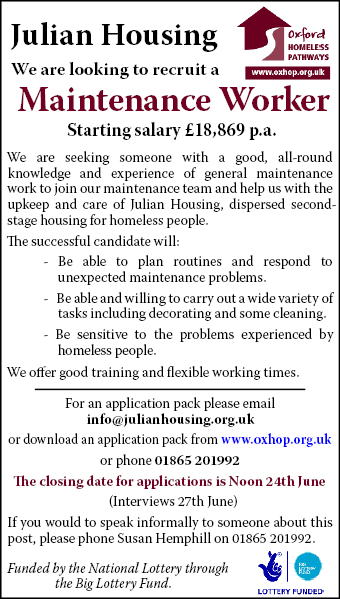 Julian Housing seeks a Maintenance Worker Julian Housing seeks a Maintenance Worker