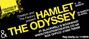 Creation Theatre presents Hamlet and The Odyssey, Blackwell's Bookshop