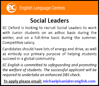 EC Oxford seeks Social Leaders EC Oxford seeks Social Leaders