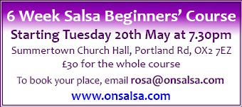 Daily Info, Oxford Events: Salsa classes start 20th May