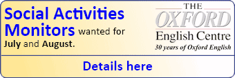 Oxford English Centre seek Social Activities Monitors for July & August