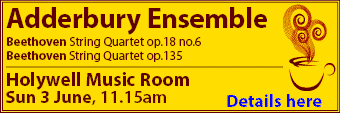 Coffee Concerts: Classical Music this Sunday 11.15am