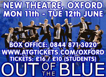 Out of the Blue at The New Theatre, Oxford, June 11 & 12