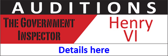 AUDITIONS! 1 & 6 June for The Government Inspector & Henry VI, Oxford Theatre Guild's Autumn & Winter shows