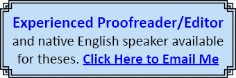 Proofreader and editor available - English native speaker