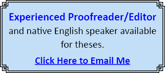 Proofreader and editor available - English native speaker