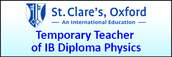 St Clares, Oxford seek Temporary Teacher of IB Diploma Physics