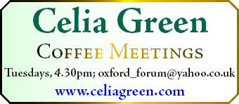 Celia Green - Coffee Meetings, Tuesdays, 4.30pm